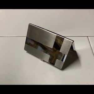 New Stainless Steel Business Card Holder